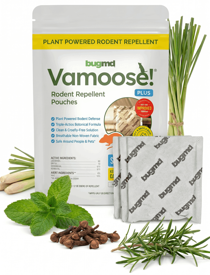 Vamoose Packet image with 2 pouch and some vegetables around it